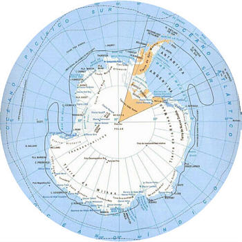 Mapa de la ant�rtida