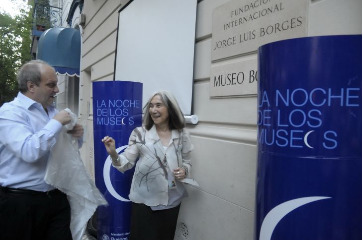 El ministro Lombardi preinauguró el Museo Borges junto a María Kodama El ministro Lombardi preinauguró el Museo Borges junto a María Kodama
