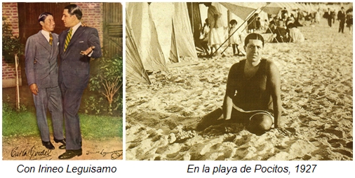 Fotos de Carlos Gardel en Uruguay