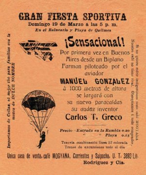 Gran Fiesta Sportiva, el 19 de marzo de 1914