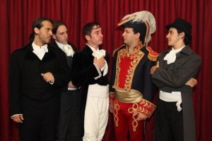 Foto del ensayo de la Obra de Teatro “Patriotas...” 