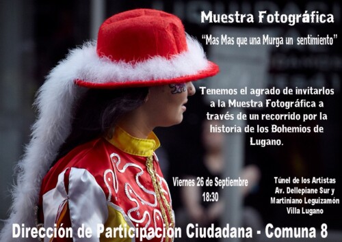 Muestra sobre la murga Bohemios de Lugano