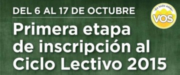 Incripción Escolar en la Ciudad para el Ciclo Lectivo 2015